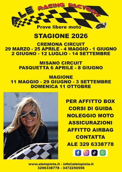 Ale in pista - Le nostre fotografie