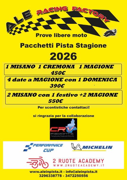 Ale in pista - Le nostre fotografie