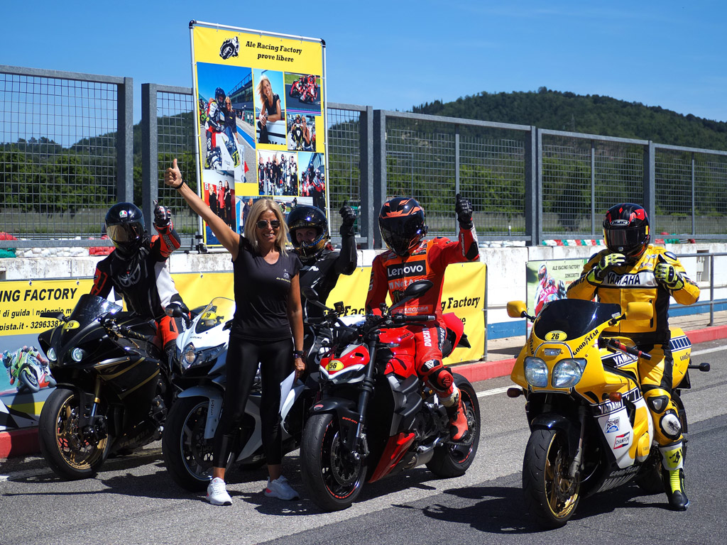 Ale in pista - Giornata di xxx a Misano