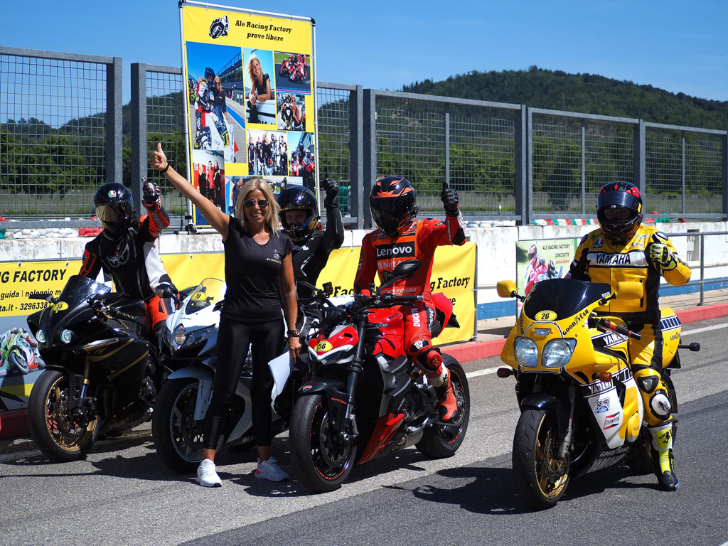 Ale in pista - Giornata di xxx a Misano