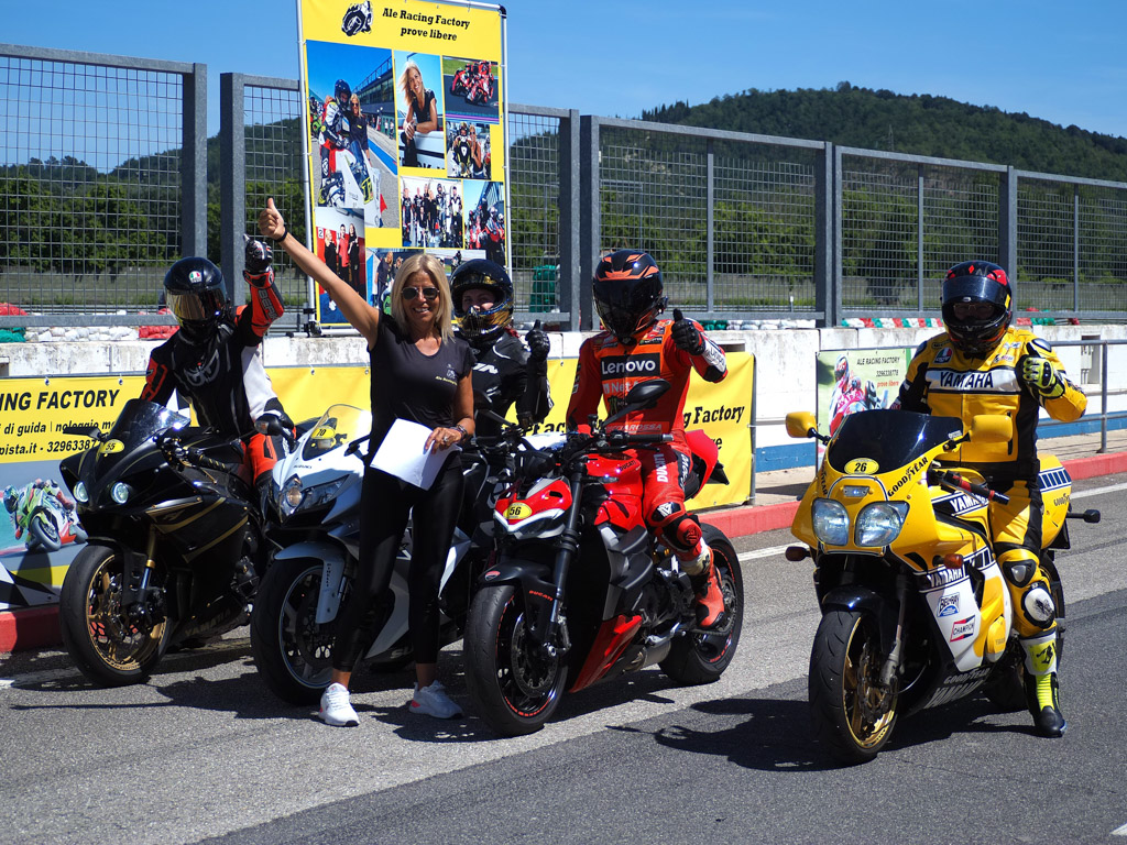 Ale in pista - Giornata di xxx a Misano
