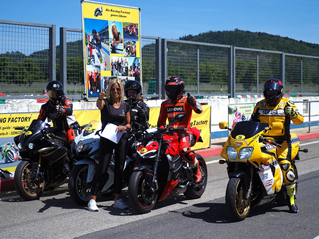 Ale in pista - Giornata di xxx a Misano