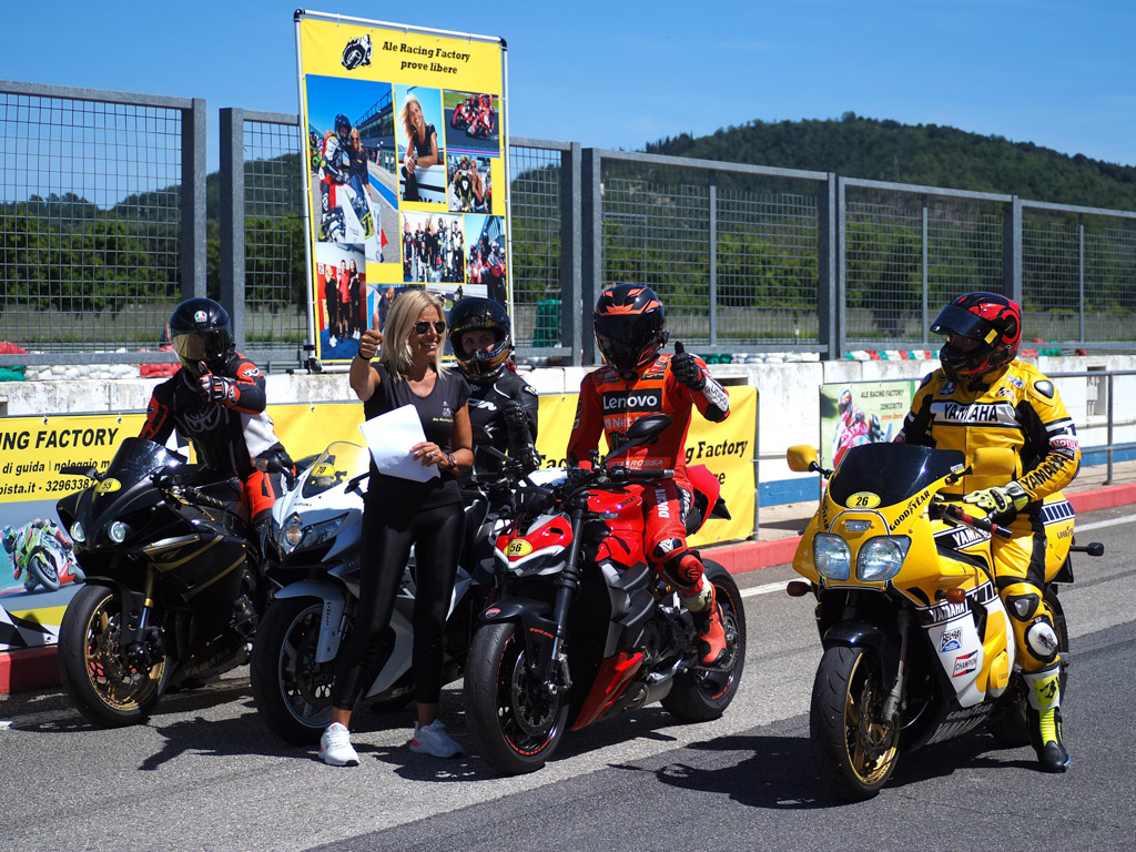 Ale in pista - Giornata di xxx a Misano