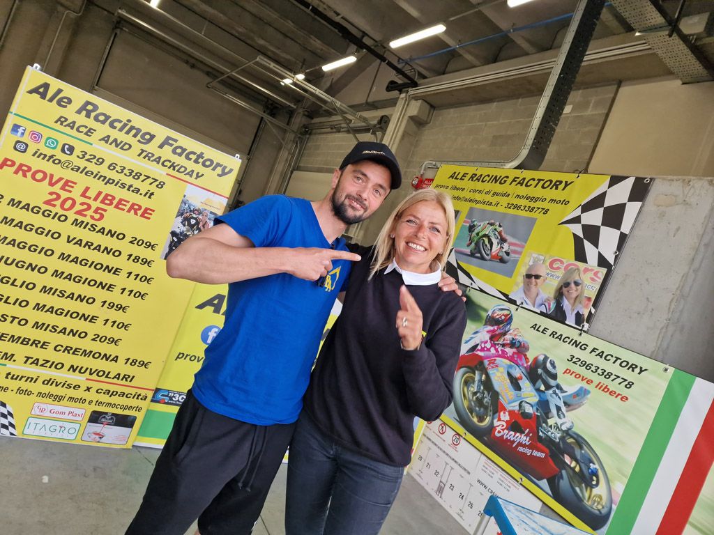 Ale in pista - Giornata di xxx a Misano